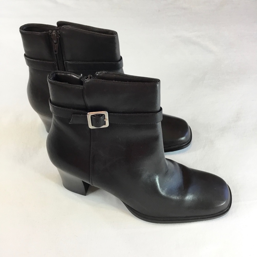 Dark Brown Ankle Booties, Karen Scott, Size 10M, Ankle Boots